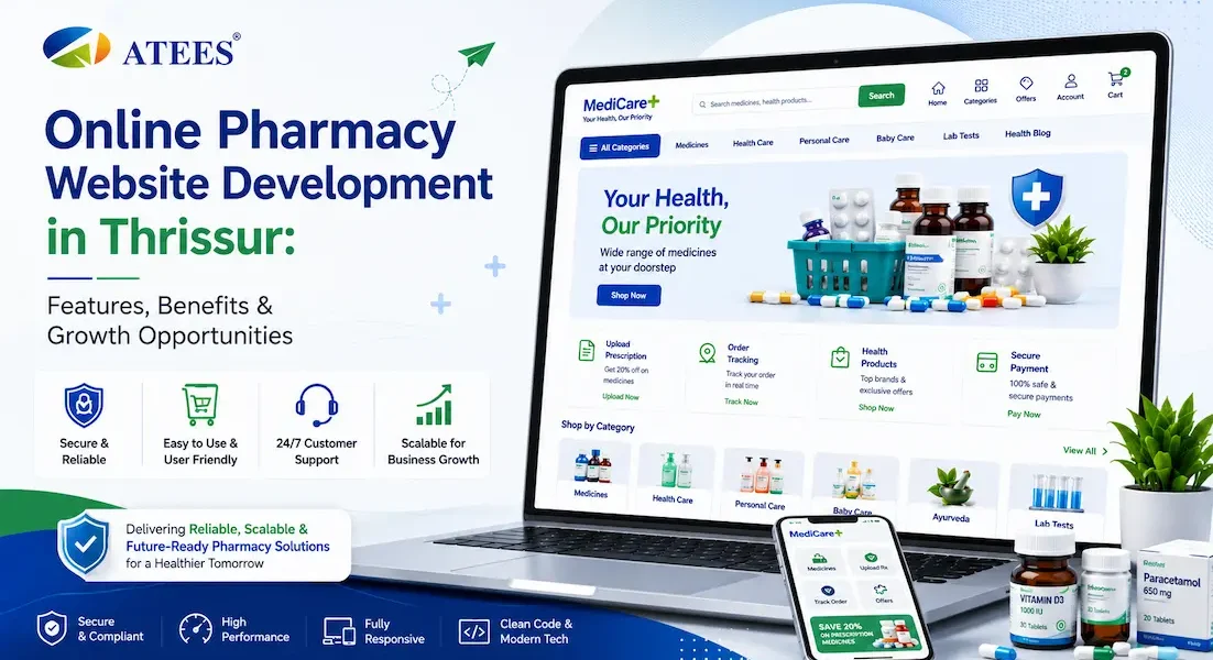 Online Pharmacy Website Development in Thrissur
