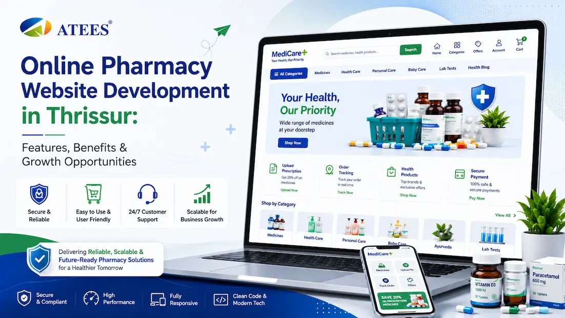 Online Pharmacy Website Development in Thrissur